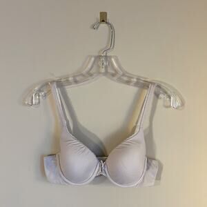 Victoria’s Secret Cream "Lined Perfect Coverage" Adjustable Straps Bra Size 34B